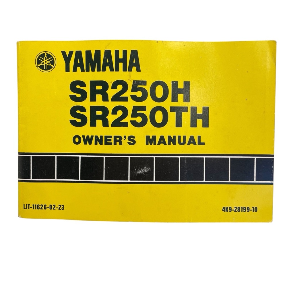 1980 1st Ed Yamaha SR250H SR250TH Owners Manual LIT-11626-02-23 Wiring Diagram